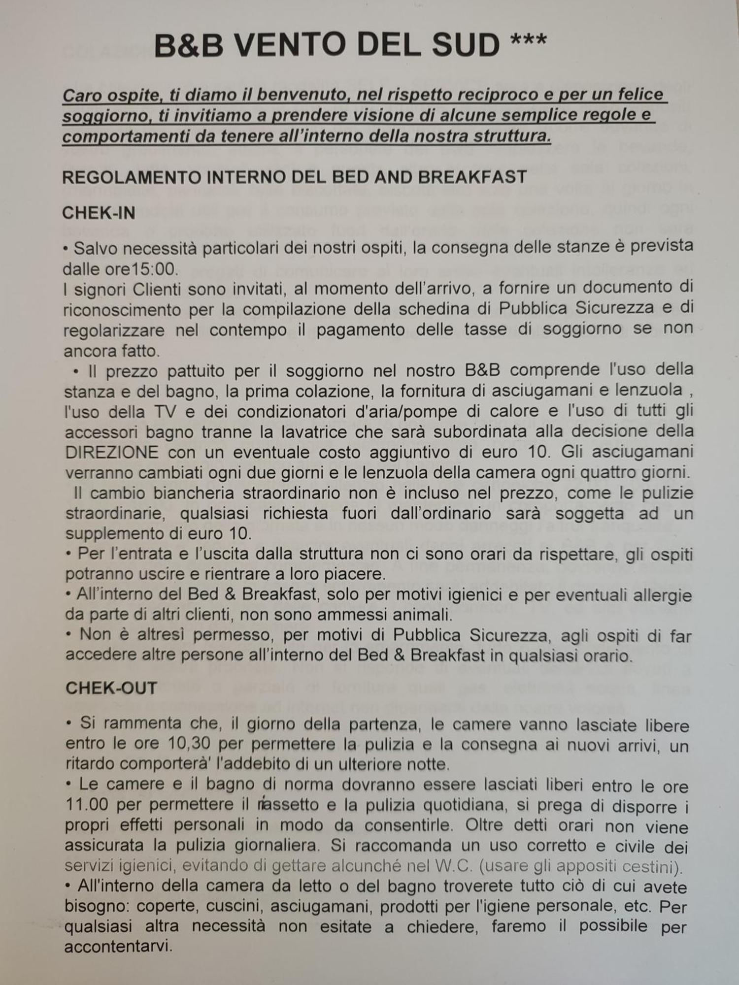 B&B Vento Del Sud Palermo Exterior foto